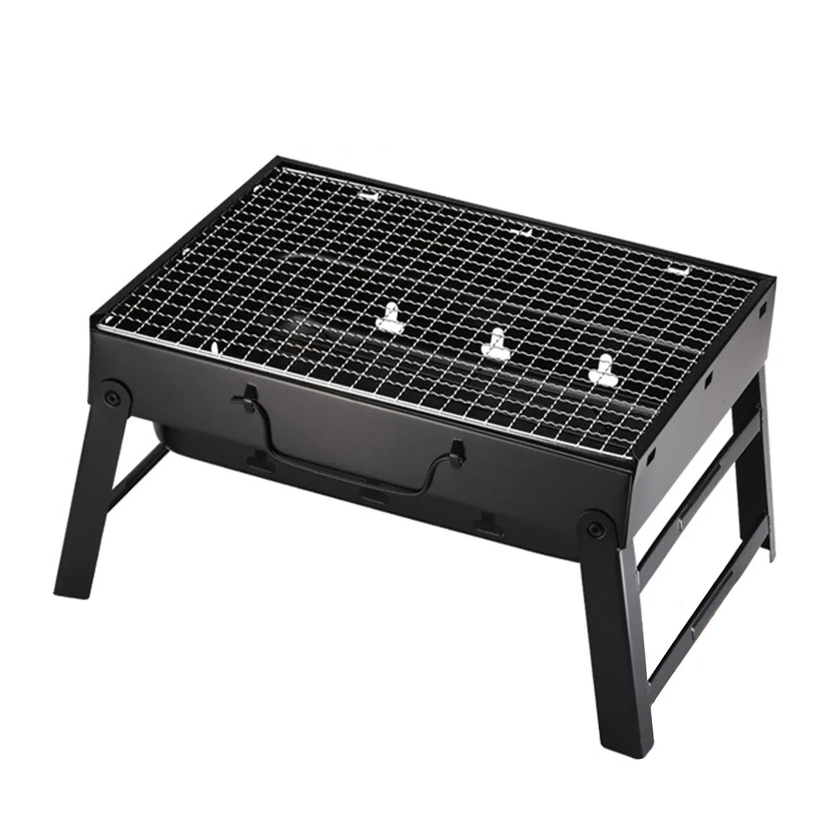 Portable Charcoal BBQ Grill – Compact Stainless Steel Grill for Camping, Picnics, Beach & Outdoor Cooking